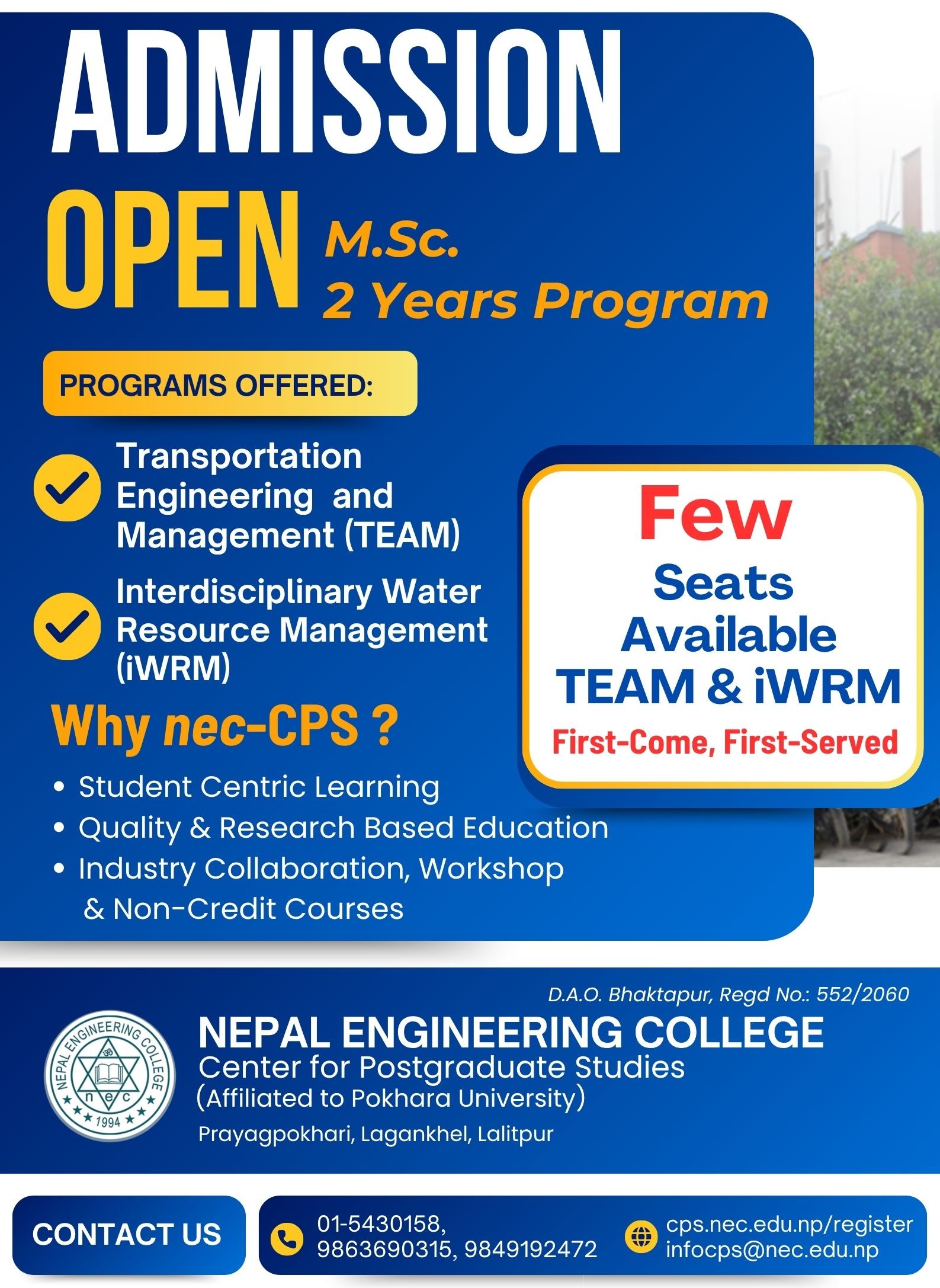 Admission open-2026